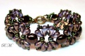 Pattern Glass Beads Bracelet Violets uses Zoliduo Foc with Bead Purchase